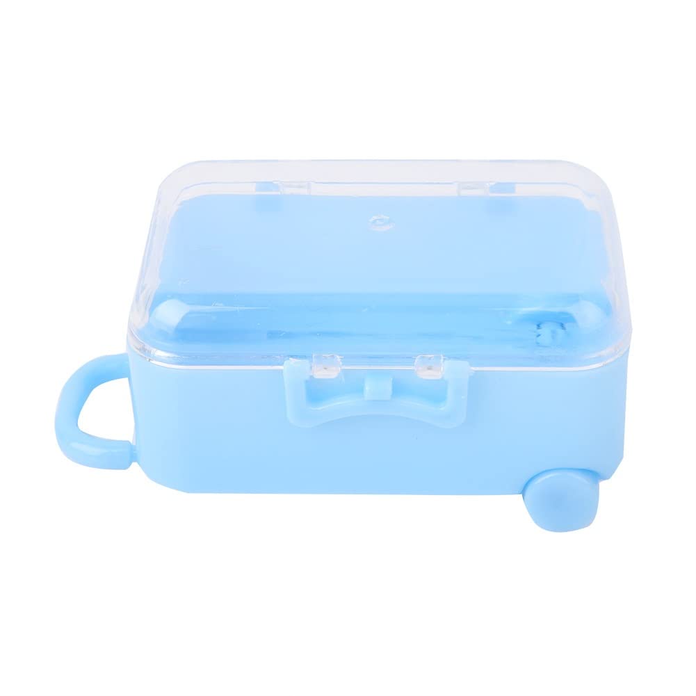 12PCS Mini Rolling Suitcase-Shaped Candy Boxes - Blue Snack Containers for Wedding Favors, Party Decor & Travel Treats | Perfect for Bridal Showers, Baby Showers & Kids' Birthday Parties