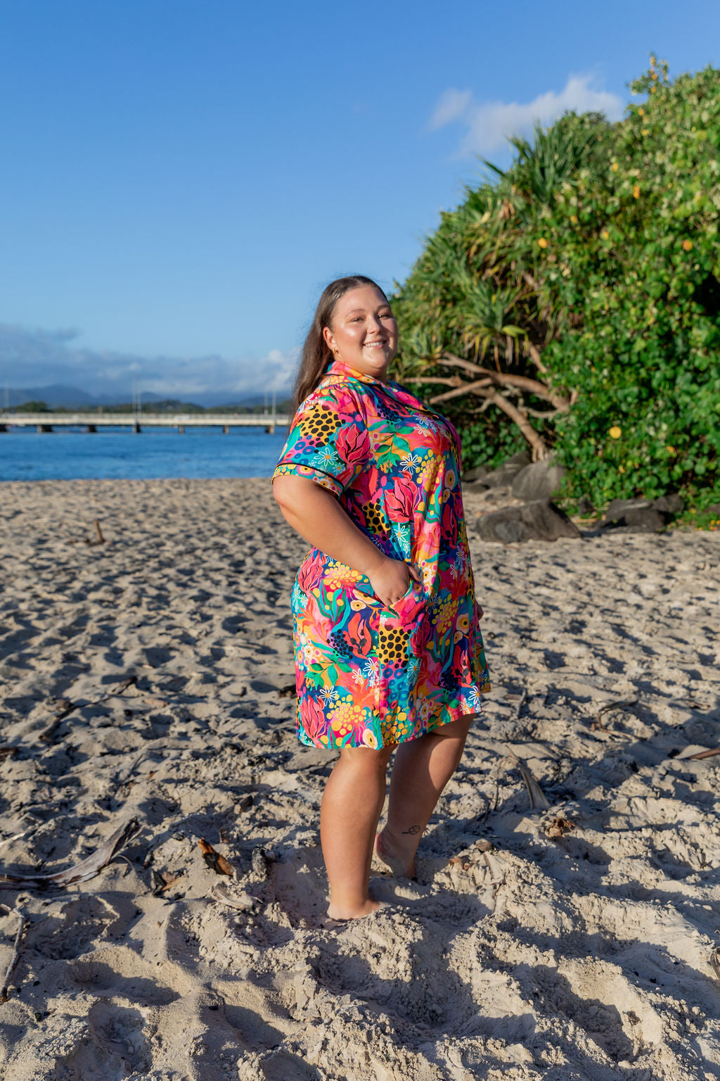 Kasey Rainbow Matilda Sundown Nightie - Soft & Comfortable Sleepwear for Women - Perfect for Relaxing at Home or Cozy Evenings