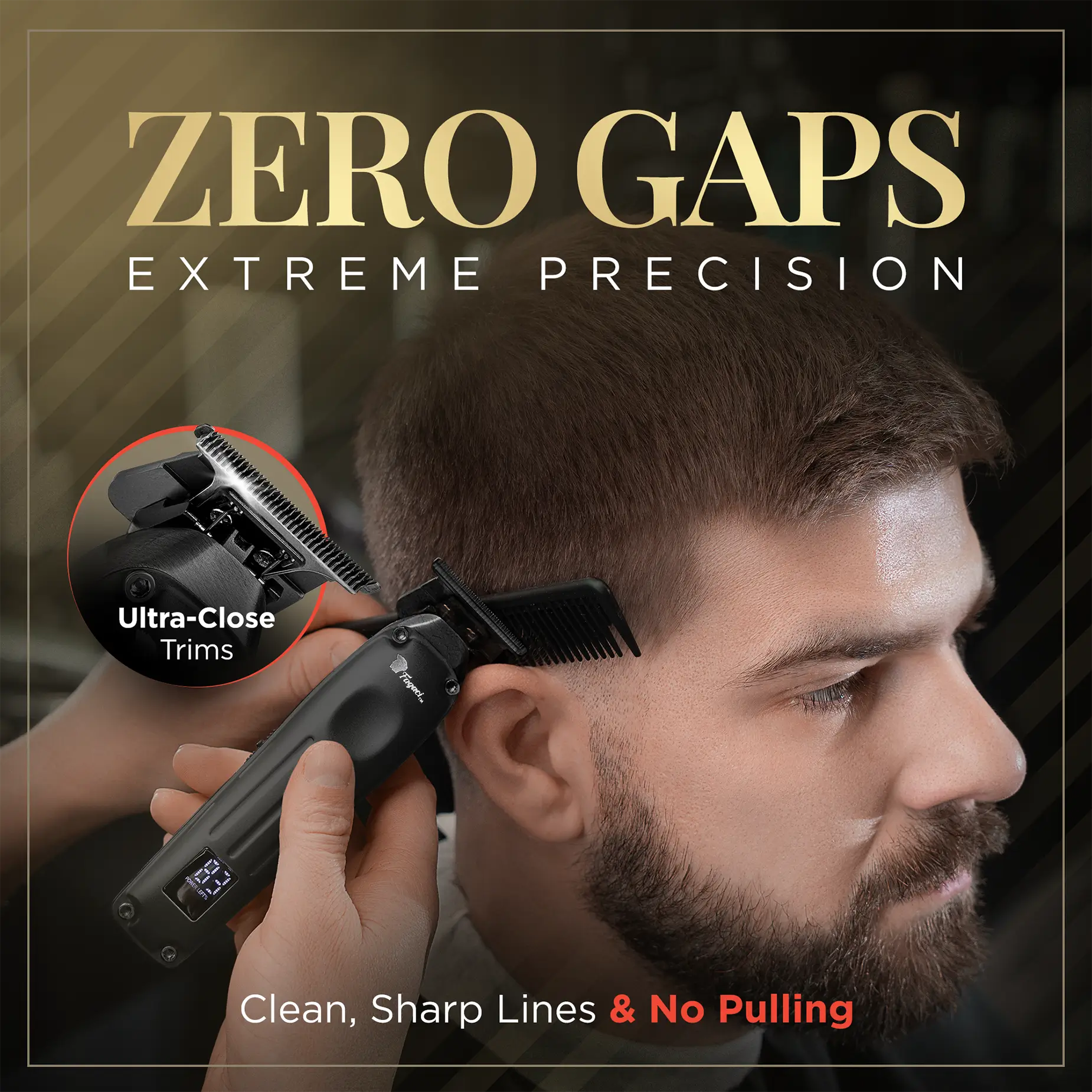 Fusion Trimmer - Professional Hair Clipper for Men & Women | Cordless & Rechargeable | Perfect for Home Haircuts, Beard Trimming & Grooming | Salon-Quality Precision & Comfort