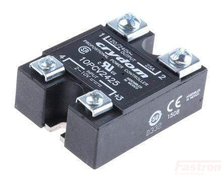 10PCV2425 2-Channel 10V Input Proportional Solid State Relay Controller - 100-240VAC, 25A - Perfect for Industrial Automation & Temperature Control Systems
