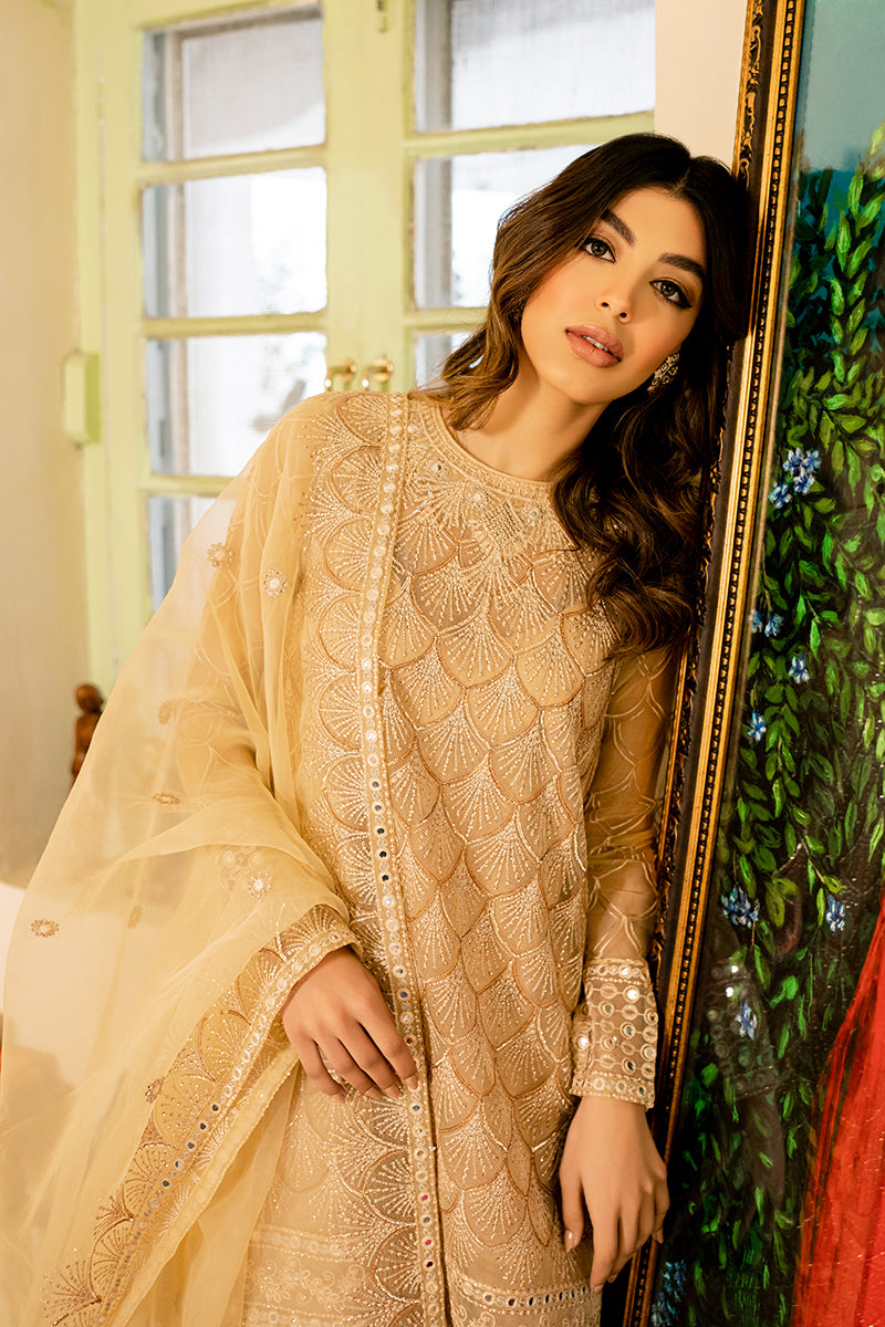 MAJESTIC ESSENCE 4-Piece Embroidered Organza Suit Set for Women - Elegant Party Wear, Wedding Guest Outfit, Special Occasion Dresses