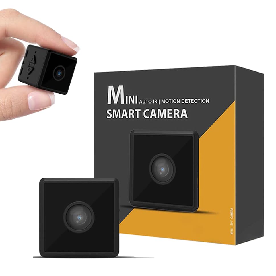 Mini Wireless Hidden Camera with Motion Detection & Night Vision - Portable Nanny Cam for Home Security, Pet Monitoring (No WiFi Needed) - Ideal for Indoor Surveillance, Baby & Elderly Care, Pet Watching