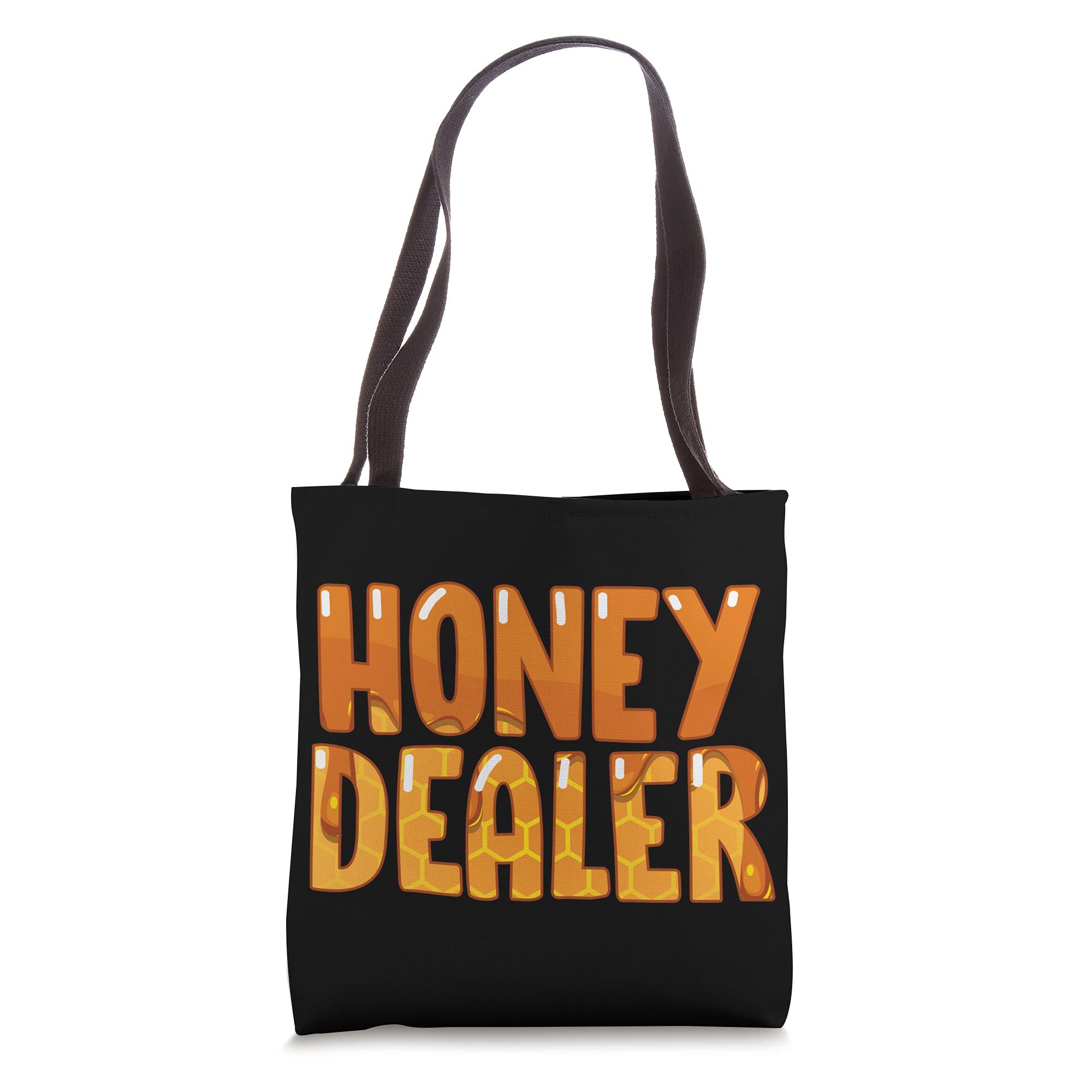 Beekeeper Honey Dealer Tote Bag - Natural Honeycomb Print Beekeeping Gift for Honey Lovers - Perfect for Farmers Market, Beekeeping Class & Outdoor Adventures