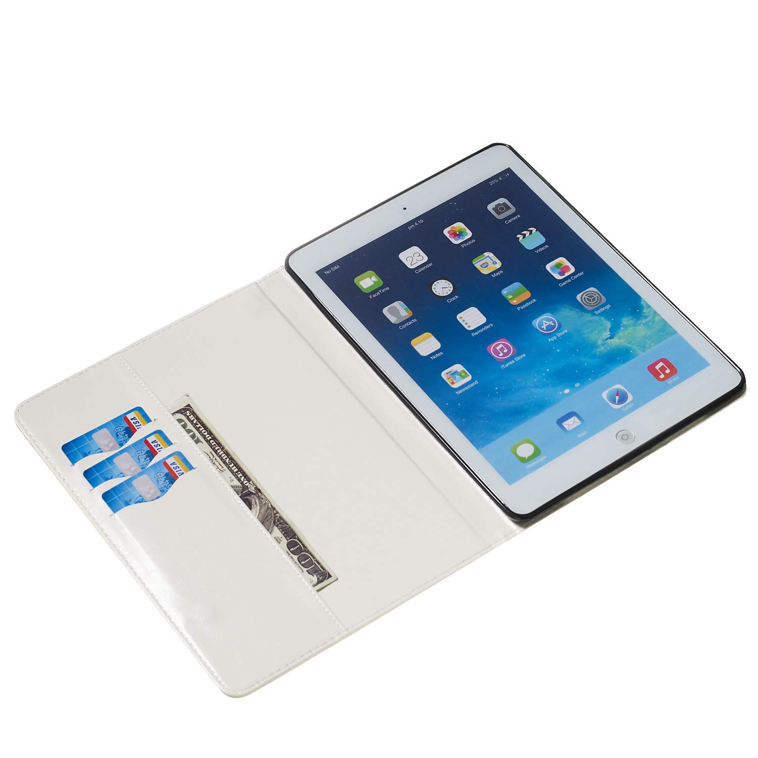 Dteck PU Leather Folio Case for iPad 2018 (6th Gen)/iPad 2017 (5th Gen)/iPad Pro 9.7