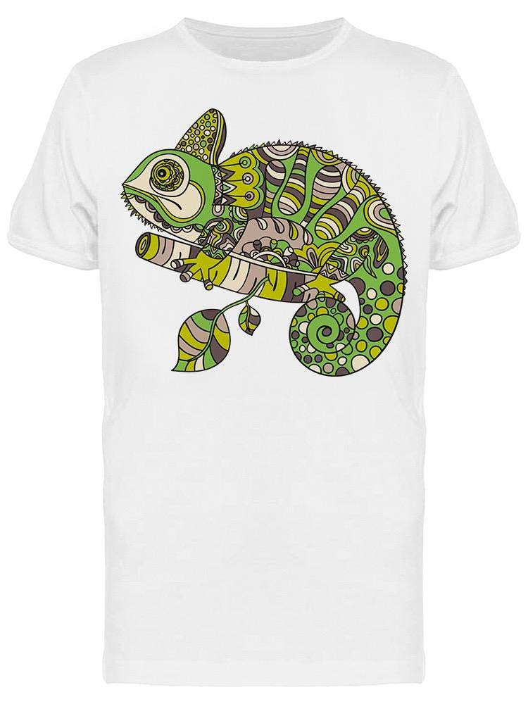 Hand Drawn Chameleon Art T-Shirt for Men | Unique Graphic Tee for Casual Wear, Street Style & Everyday Outfits