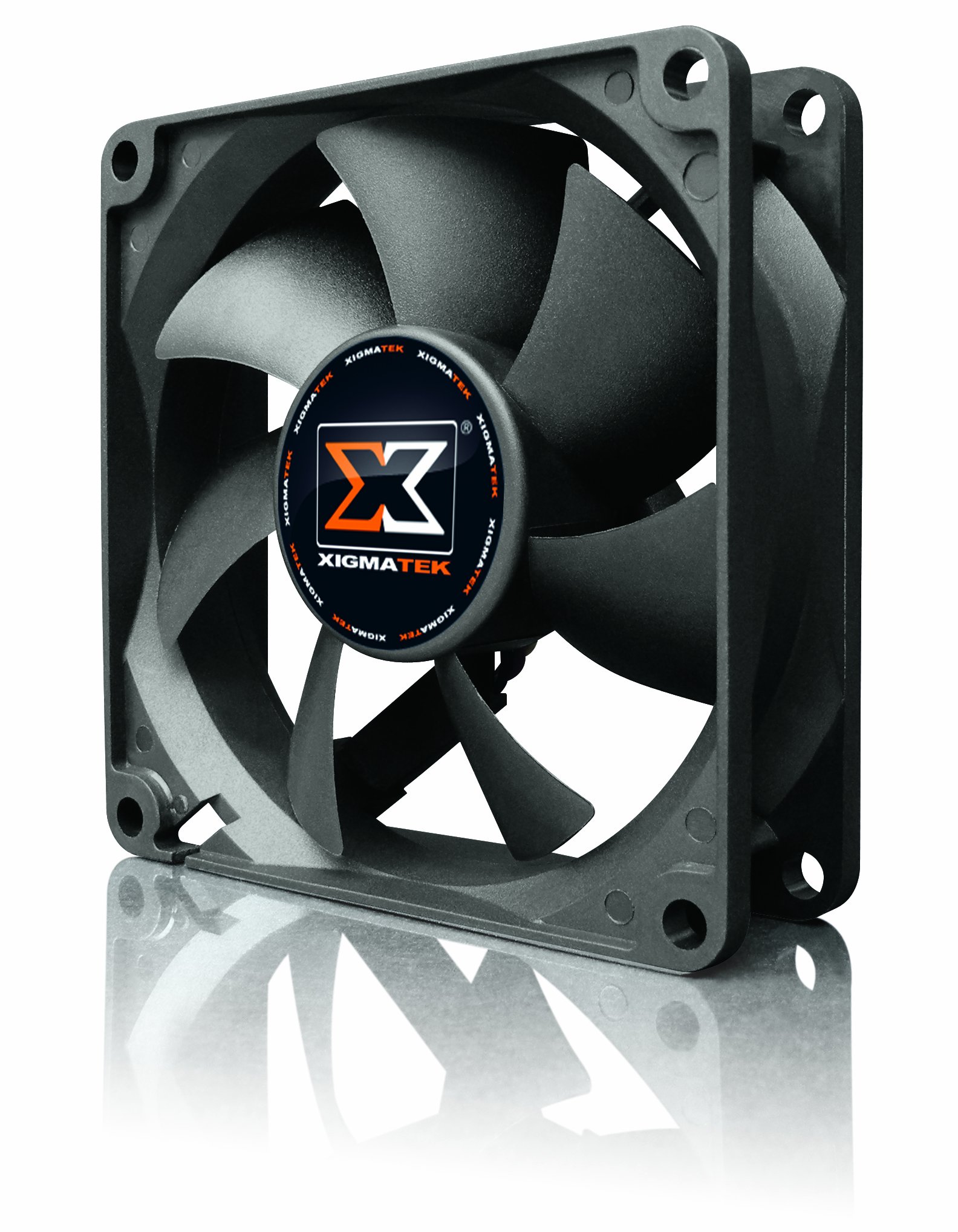 Xigmatek 80MM Black Computer Case Cooling Fan - 3.75 Inches High Performance Air Cooling Fan for PC Desktop - Perfect for Gaming Rigs, Workstations & Home Office Computers