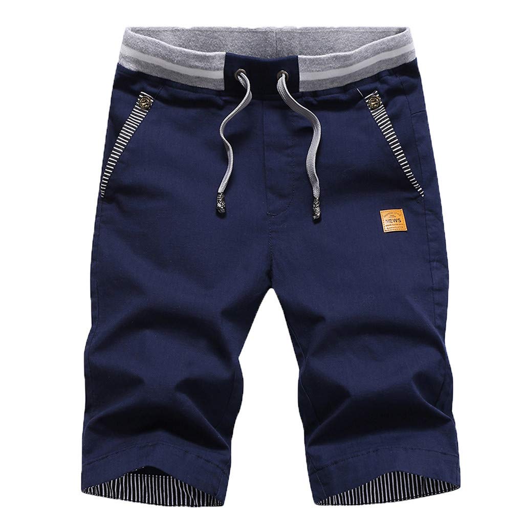 OSTELY Men's Fashion Casual Loose Fit Cotton Shorts with Pockets - Breathable Summer Workout Shorts, Gym & Outdoor Activities