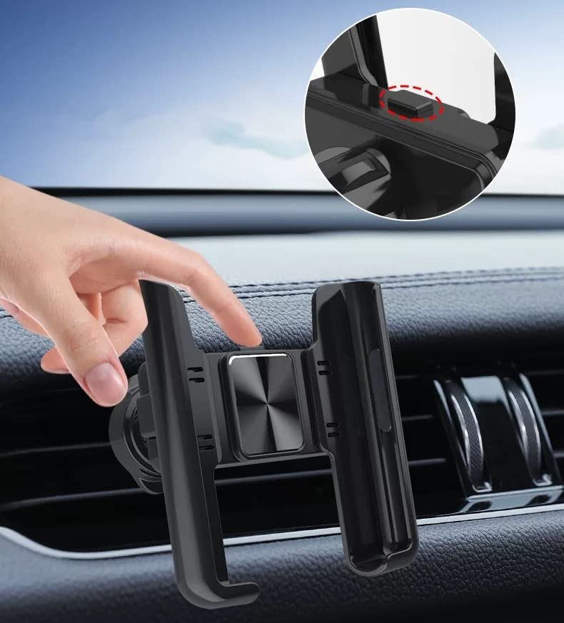 360° Rotatable Car Phone Holder - Universal Vent Mount for All Phones & Cars - Perfect for Navigation & Driving