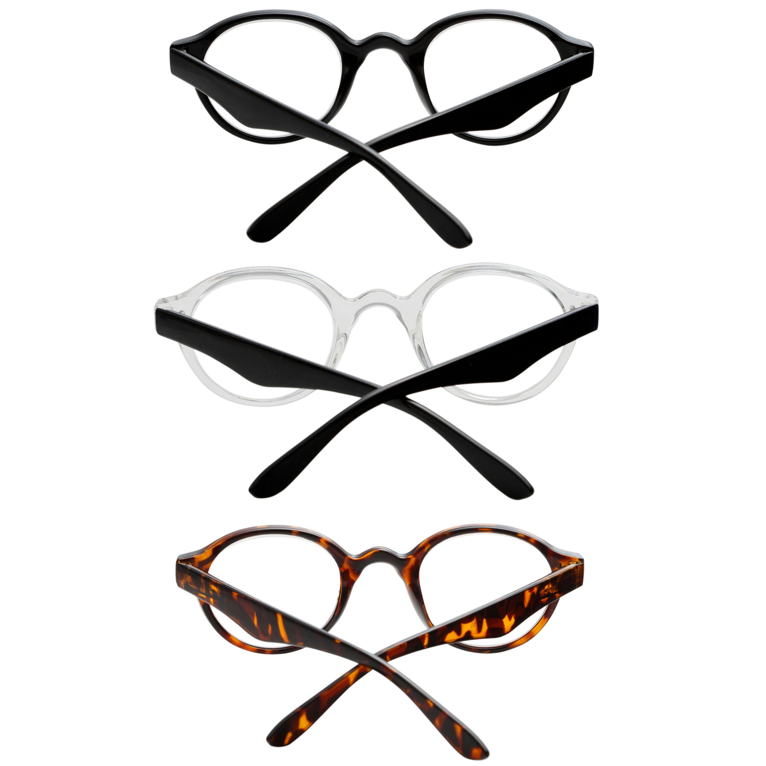 Success Eyewear Reading Glasses 3-Pack with Spring Hinge - Stylish Unisex Readers for Men & Women | Perfect for Office, Reading & Computer Use