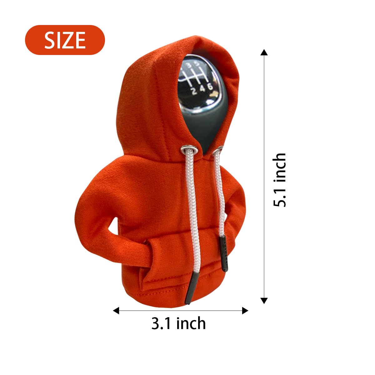 Universal Car Gear Shift Cover - Fashionable Mini Hoodie Shift Knob for Automotive Interior | Cute Car Accessories & Decorations | Perfect for Daily Commute & Road Trips