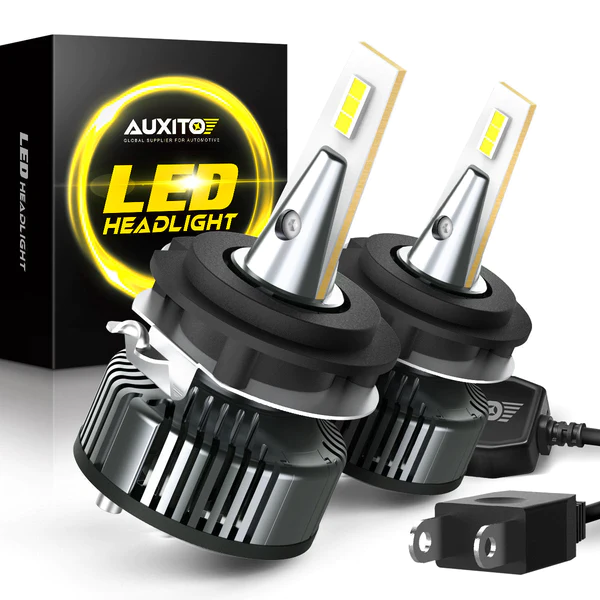2006-2012 Ford Fusion H7 LED Headlight Bulbs - High/Low Beam Conversion Kit with Adapter - Bright White 6000K for Night Driving & Foggy Conditions