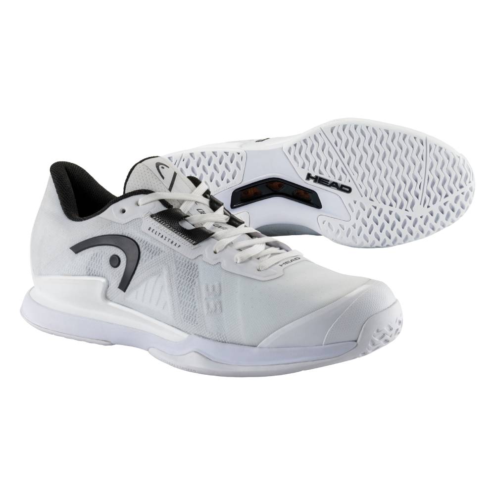 Head Sprint Pro 3.5 Men's Tennis Shoes - White & Black - Lightweight Performance Court Shoes for Men - Perfect for Tennis, Pickleball & Casual Wear
