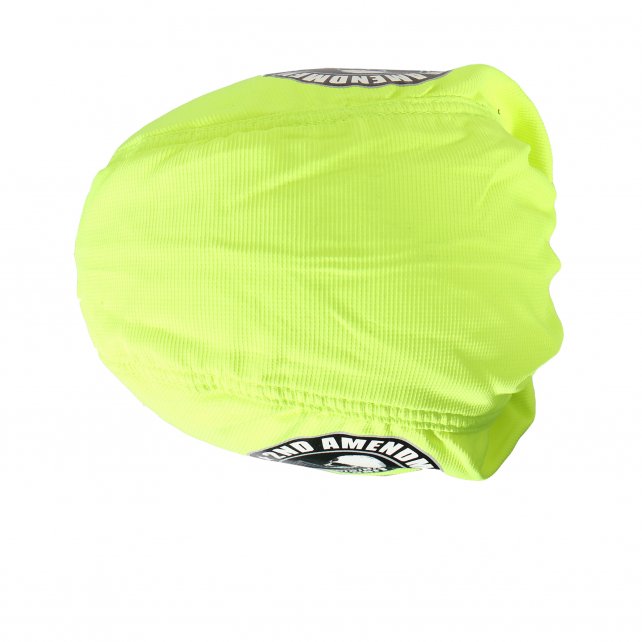 Hot Leathers Safety Green 2nd Amendment Premium Hi-Visibility Headwrap Du-Rag for Motorcycle Riding, Construction Work & Outdoor Safety