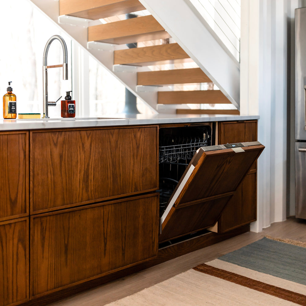 ZLINE Autograph Edition 24 Inch Built-In Dishwasher - Tallac Series with 3rd Rack, Top Controls & Tall Tub - Custom Panel Ready Matte Black Handle (51dBa) - Perfect for Modern Kitchens & Open Concept Homes