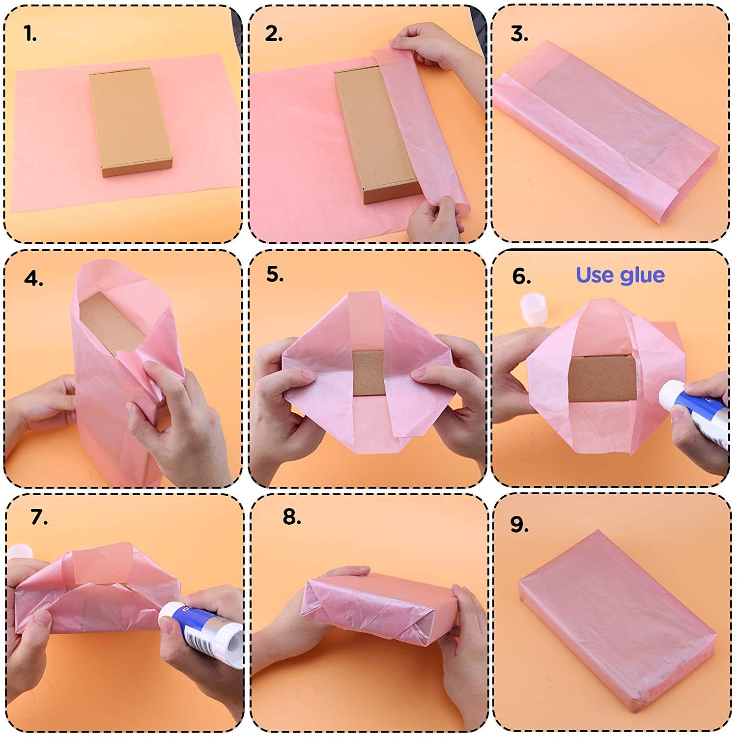 Eco-Friendly Pink Sarras Wrapping Paper - 20x20 Inches (30 Sheets) | Gift Wrapping, Crafts, DIY Projects, Flower Making, Shipping Protection | Perfect for Birthdays, Weddings, Holidays & Home Decor