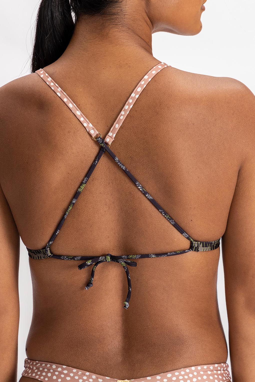 Roots Slim Tie Triangle Top - Women's Fashion Crop Top for Casual Wear, Date Night & Summer Outfits