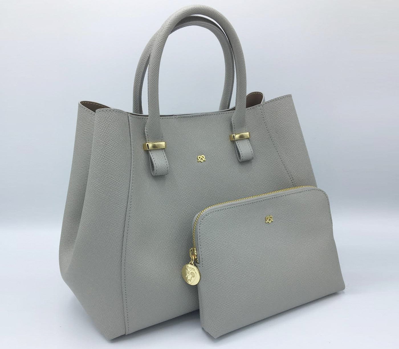 Jane Vegan Leather Handbag for Women - Stylish Grey Crossbody Purse | Perfect for Work, Travel & Everyday Use