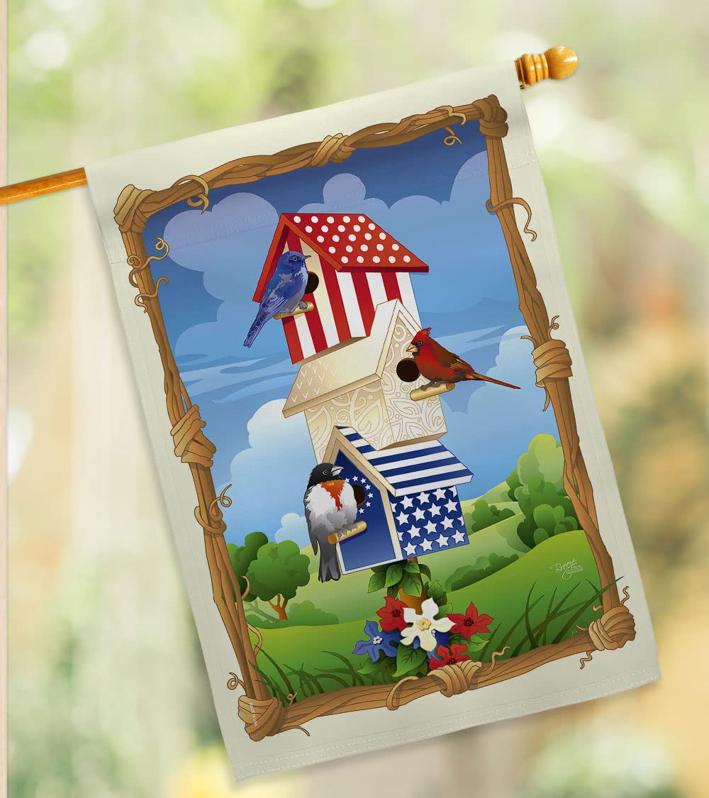 Patriotic Birdhouse Flag Set - 28