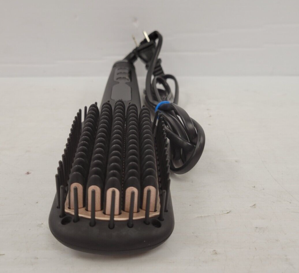 Megawise KL 1025 Hair Straightening Brush - 2-in-1 Flat Iron & Styler for Smooth & Shiny Hair - Perfect for Home Use, Travel & Salon Styling