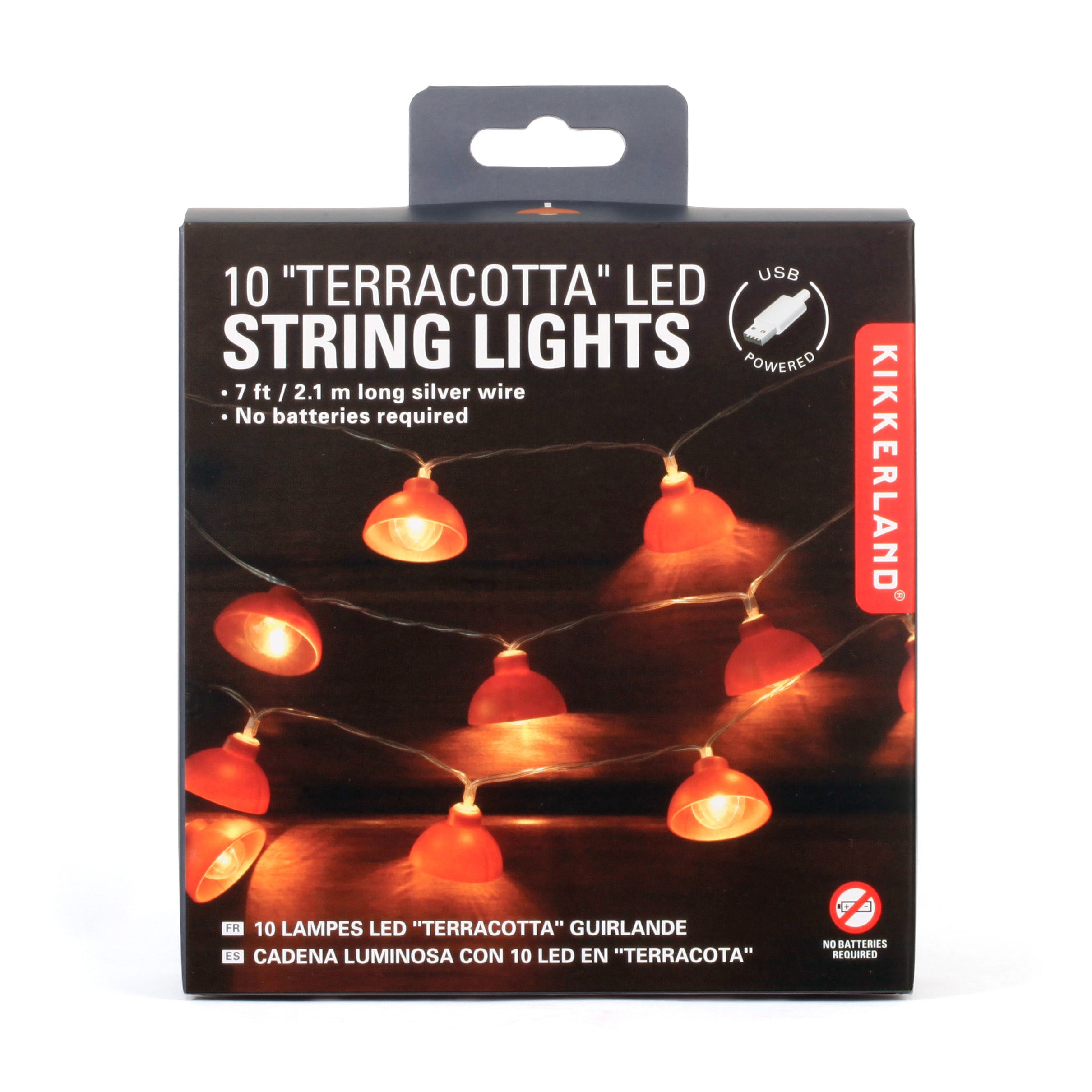 10 Ft Terracotta String Lights - Warm White LED Fairy Lights for Outdoor Patio, Garden, Wedding & Home Decor
