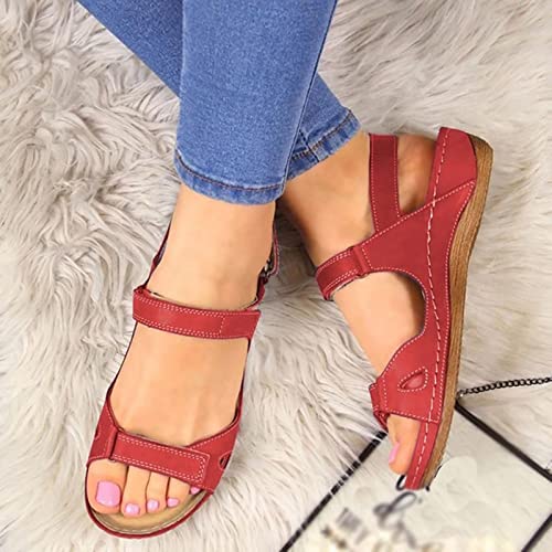 Red-womens Sandals