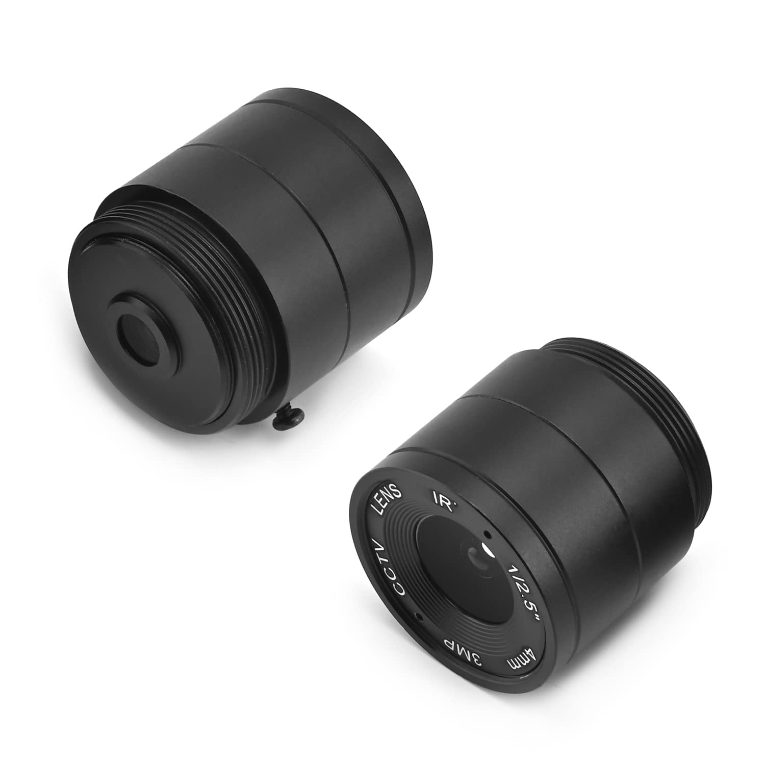Othmro 2Pcs 4mm CCTV Camera Lens 3MP F1.4 Security WiFi Lens, 1/2.5 Inch Wide Angle CS Mount for IP Camera - Perfect for Home Surveillance, Business Security & Panoramic Monitoring