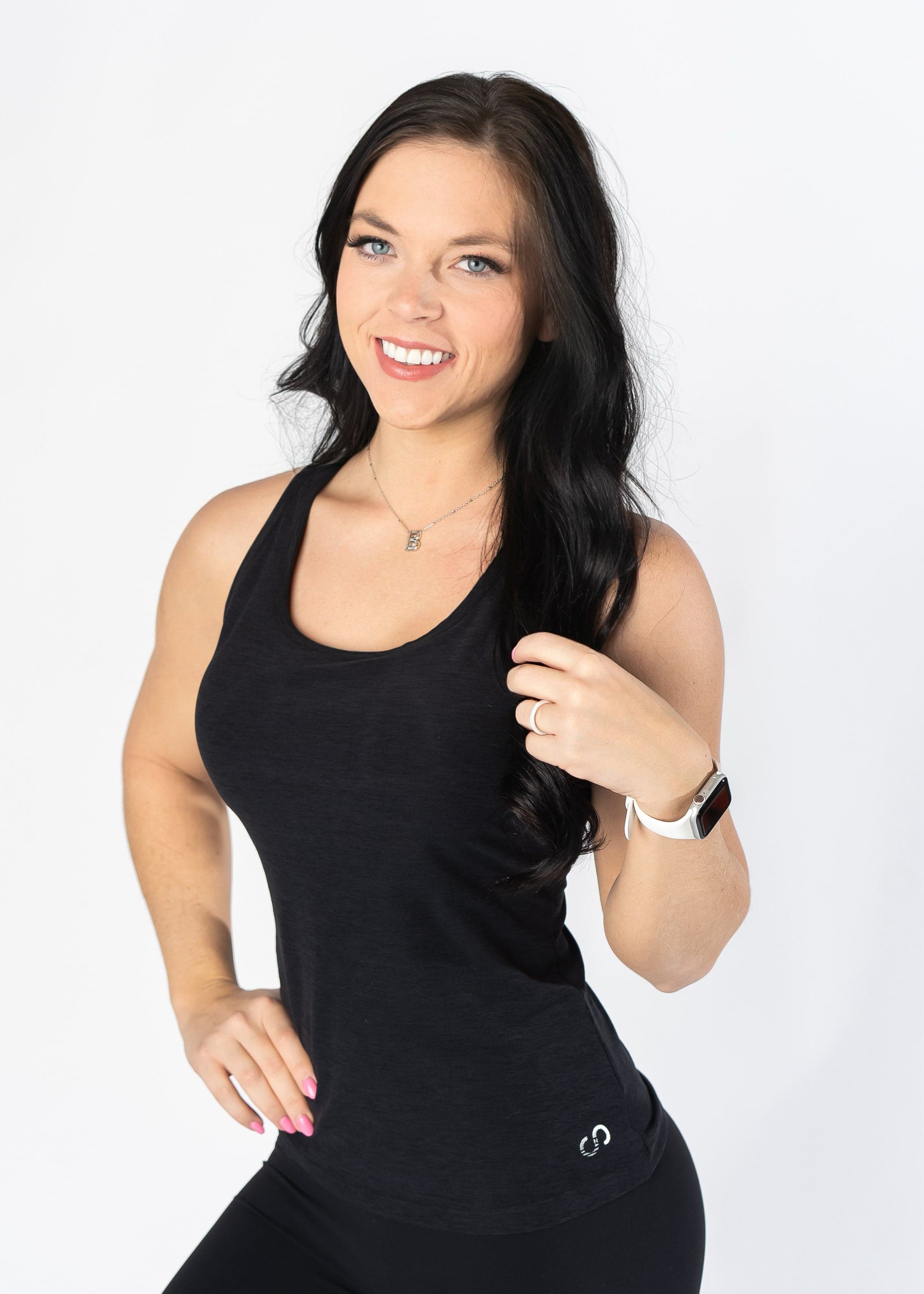 Dream Strappy Tank Top for Women - Comfortable & Stylish Black Sleeveless Shirt for Casual Wear, Yoga, and Summer Outfits