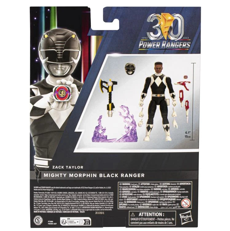 Mighty Morphin Power Rangers Lightning Collection Remastered Black Ranger Action Figure - Collectible Toy for Fans, Display & Play | Perfect for Home Decor, Gifts & Role-Playing Scenes