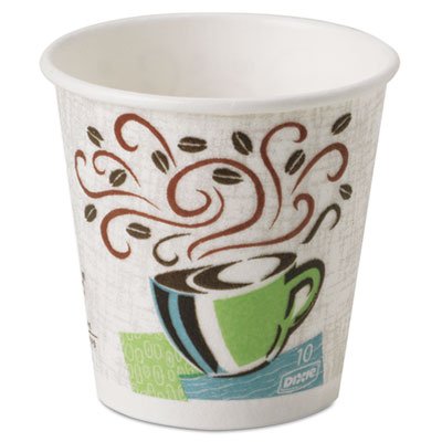 Dixie® Hot Coffee Cups 10 oz, 500 Count - Insulated Paper Cups with Coffee Dreams Design, Reduces Need for Double-Cupping & Sleeves - Perfect for Office, Cafes, and Events