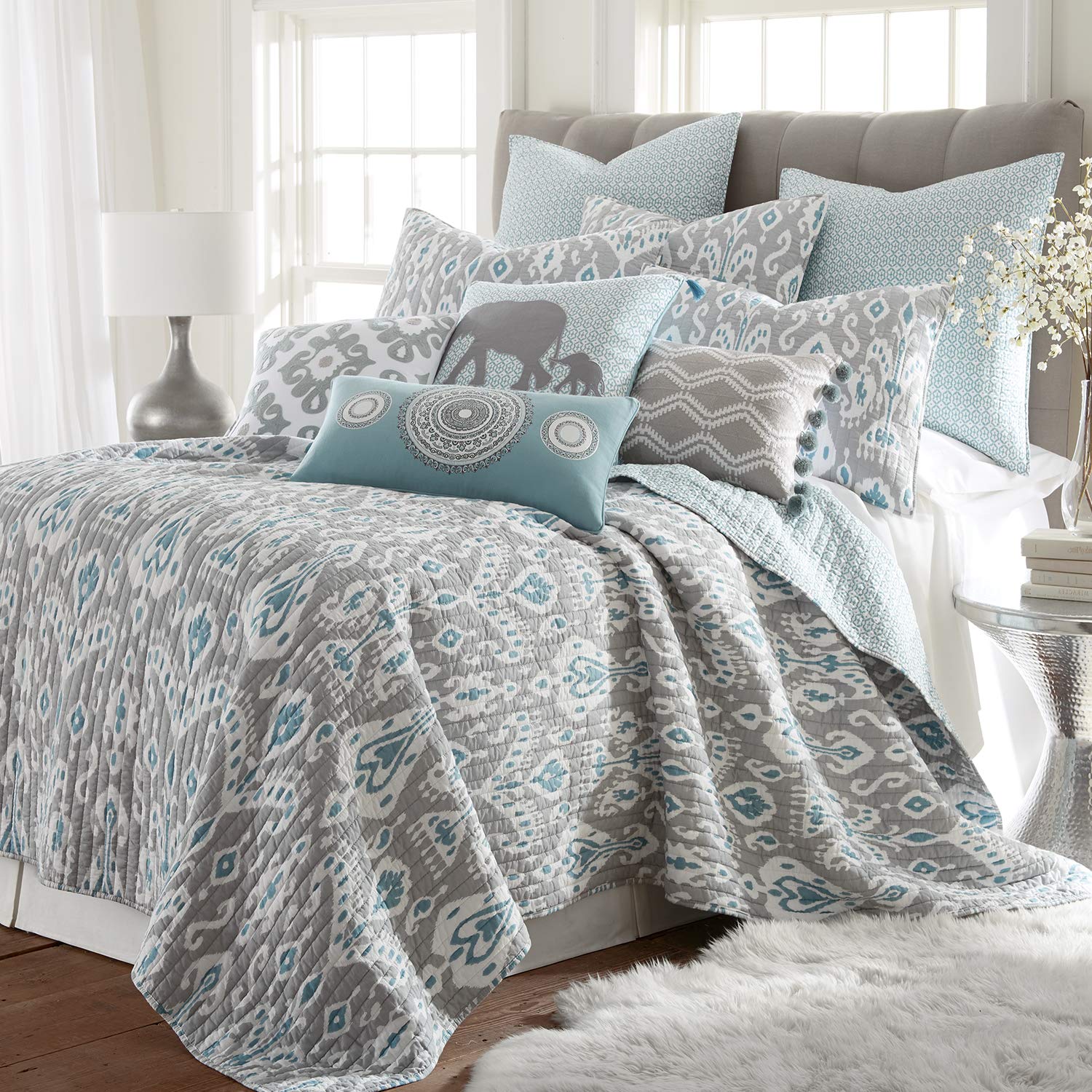 Levtex Home Tara Full/Queen Quilt Set - Soft & Breathable Bedding Set for Cozy Sleep, Perfect for Master Bedroom, Guest Room & Dorm Decor