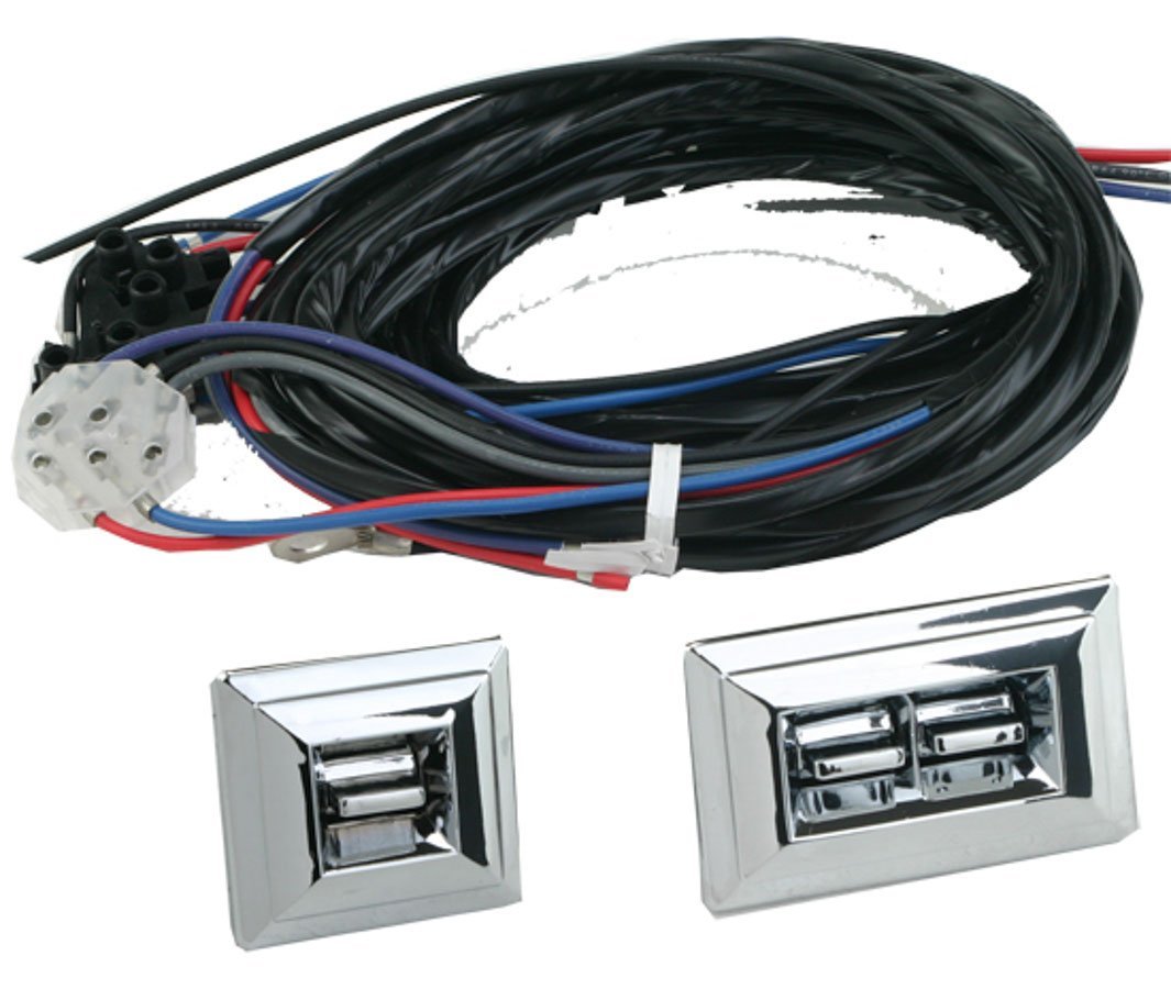 4990-10-356 Switch Kit for 2 Door - Chrome Plated Electrical Switch Replacement | Perfect for Home, Office, and Commercial Door Systems