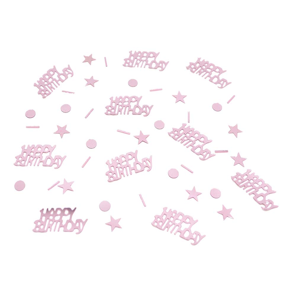 Rose Gold Happy Birthday Confetti for Party Decorations - Elegant Table Scatter for Birthday Celebrations, Baby Showers & Wedding Receptions - Perfect Party Supplies for Festive Events