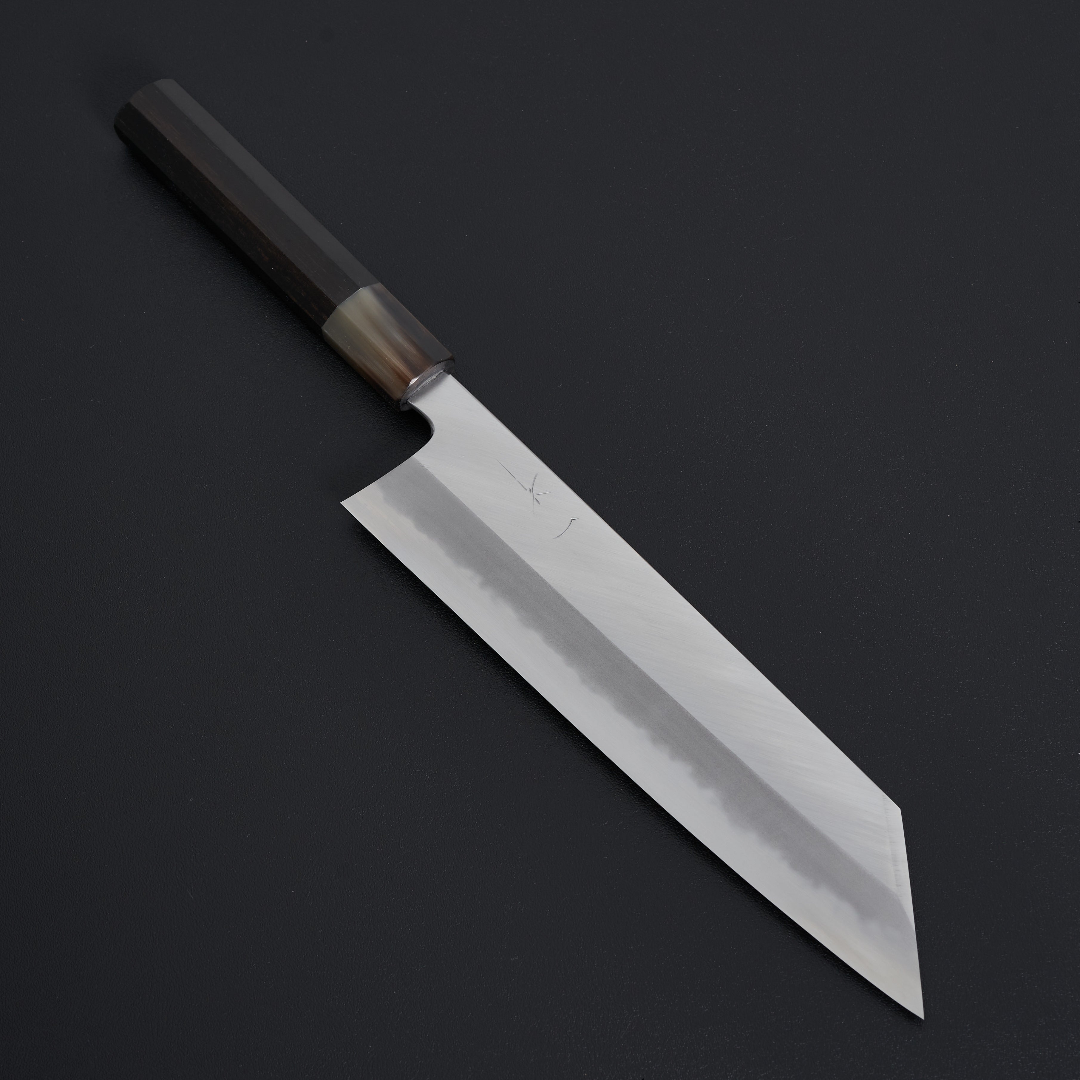 Premium Hitohira Tanaka Kyuzo Blue #1 Japanese Kiritsuke Gyuto Knife 240mm - High Carbon Steel Blade with Taihei Ebony Handle (Extra Height & Saya Included) - Ideal for Professional Chefs & Sushi Masters