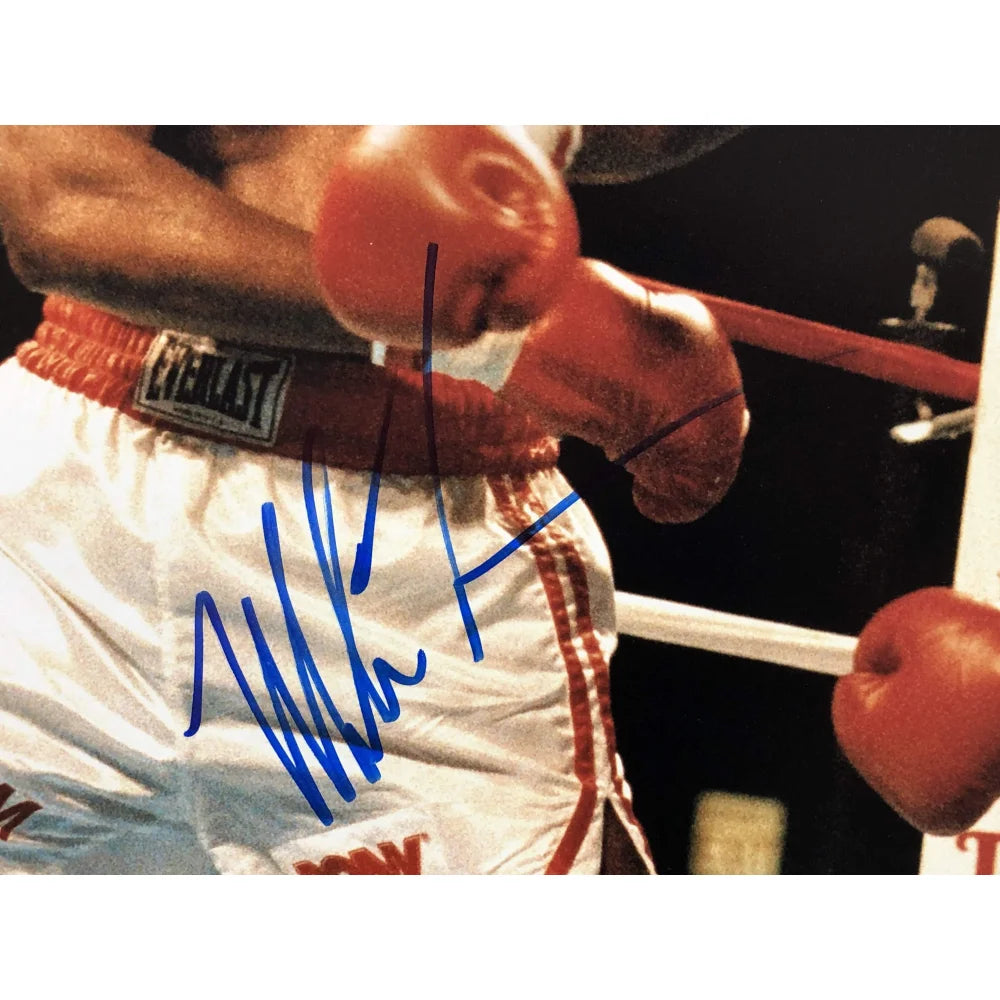 Iron Mike Tyson Autographed 16x20 Framed Photo - PSA/DNA Certified COA - Museum Quality Boxing Memorabilia - Perfect for Sports Collectors & Man Cave Decor