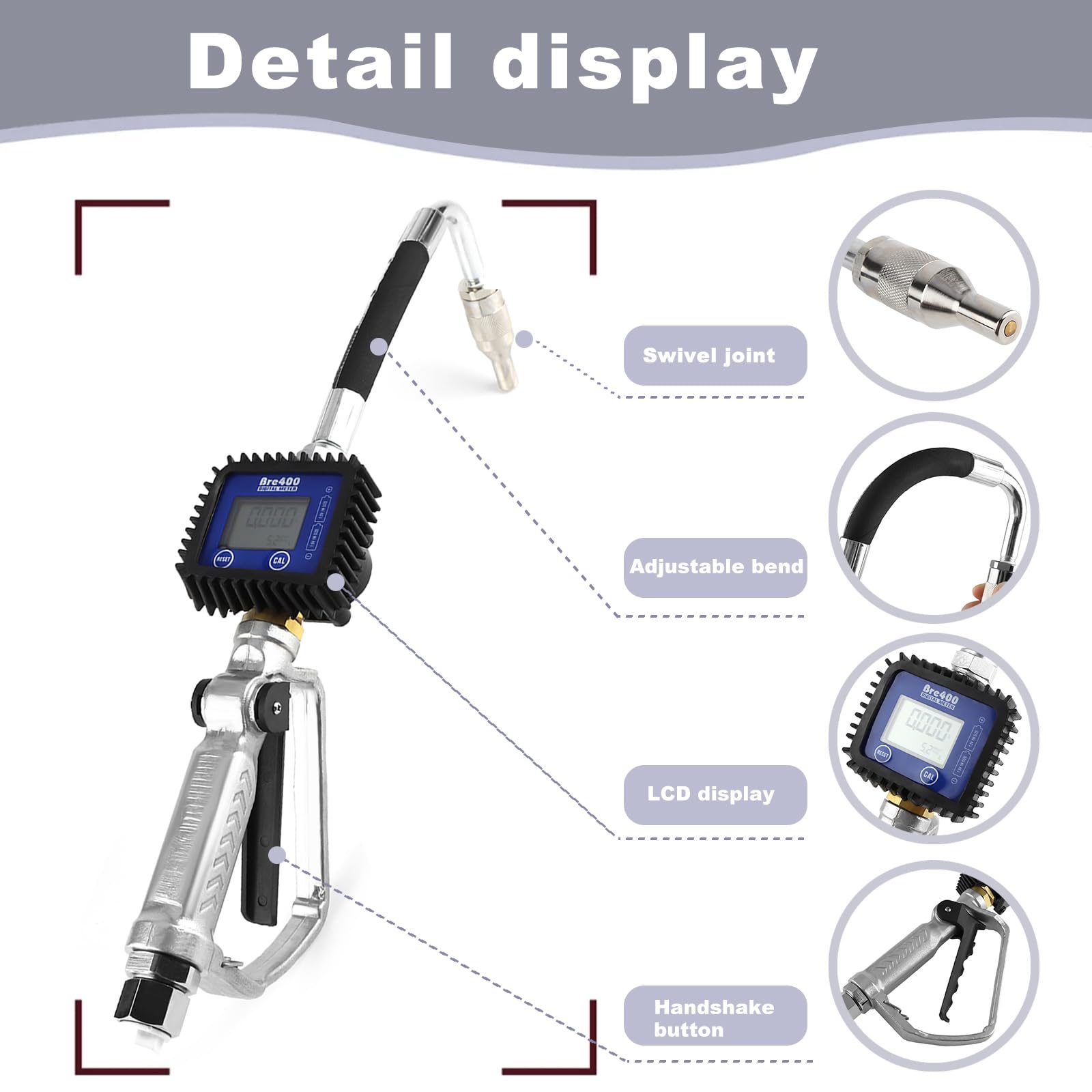 Digital Oil Transfer Pump with Meter - 1/2