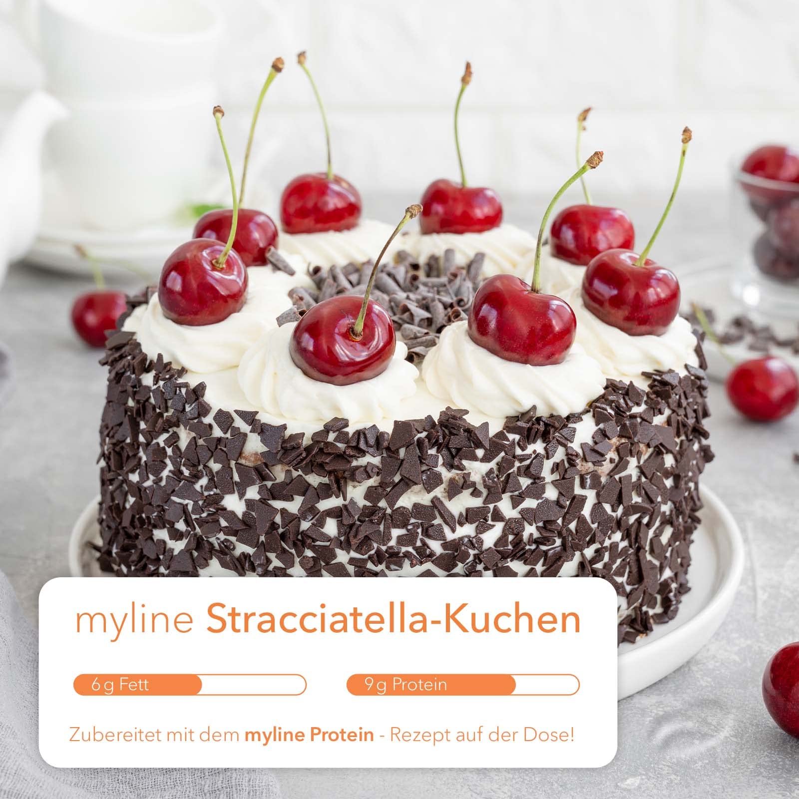 Myline Protein Stracciatella - High Protein Ice Cream for Fitness & Weight Loss | Perfect Post-Workout Snack & Healthy Dessert