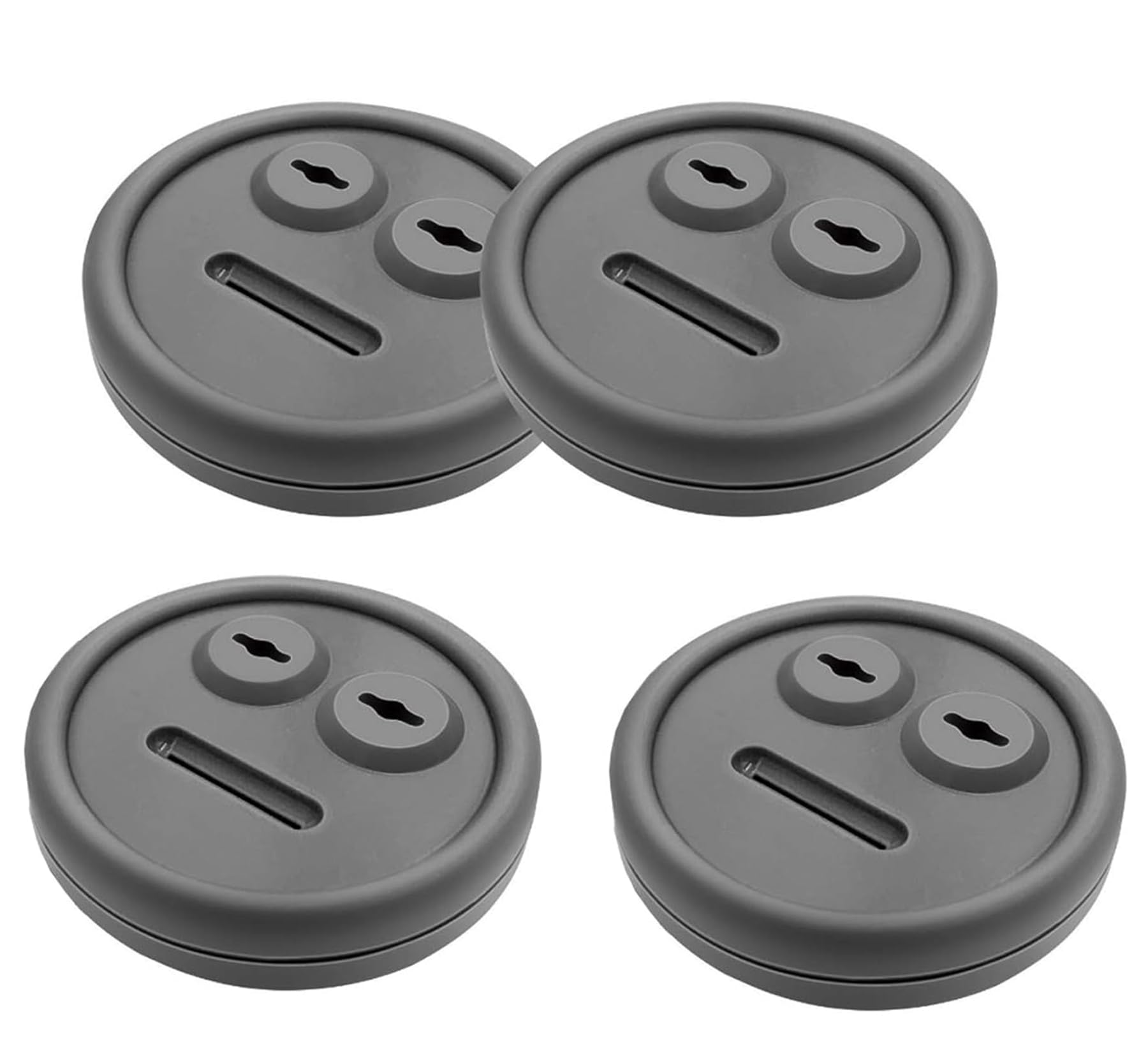 VOVCIG 4-Pack Rubber Grommet Thermometer Probe Port for Weber Smokey Mountain Cookers & Grills - High Heat Resistant Sensor Accessory for BBQ, Smoking & Outdoor Cooking