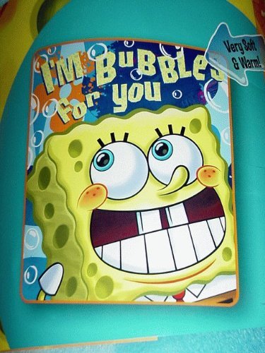 SpongeBob SquarePants Bubble Trouble Fleece Blanket - Soft & Cozy Cartoon Character Throw Blanket for Kids & Adults - Perfect for Bed, Sofa, Movie Nights & Gift Giving