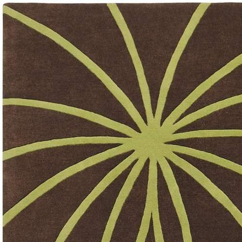 Surya Forum FM-7073 Contemporary Hand-Tufted 100% Wool Dark Chocolate 7'6
