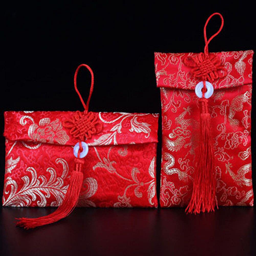 Premium Chinese Silk Red Envelopes - Lucky Money Gift Bags for Chinese New Year, Birthdays & Weddings | Traditional Festive Gifts for Holidays, Celebrations & Special Occasions