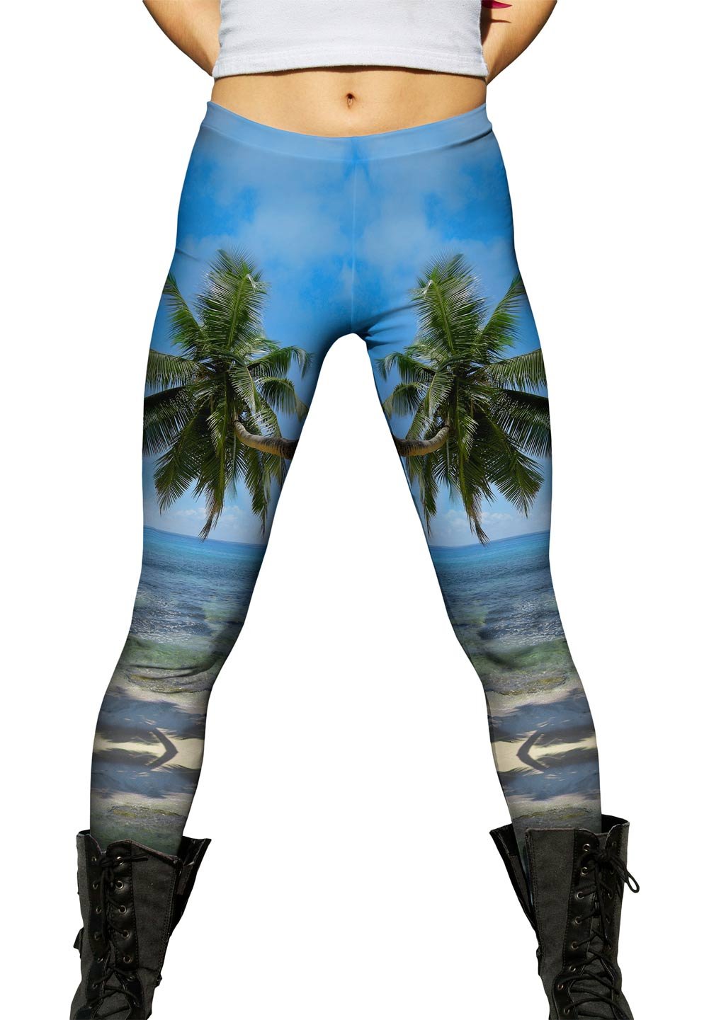 Yizzam Tropical Morning Women's Leggings - High Waisted Yoga Pants for Workout, Running & Lounge Wear - Soft Stretchy Comfort for Gym & Casual Outfits