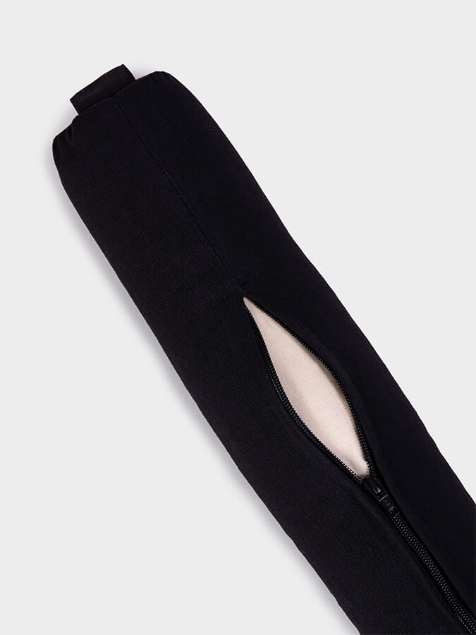 Organic Cotton Yoga Bolster for Spine Alignment - Slim Design for Comfort & Support - Perfect for Yoga Studios, Home Practice, and Meditation