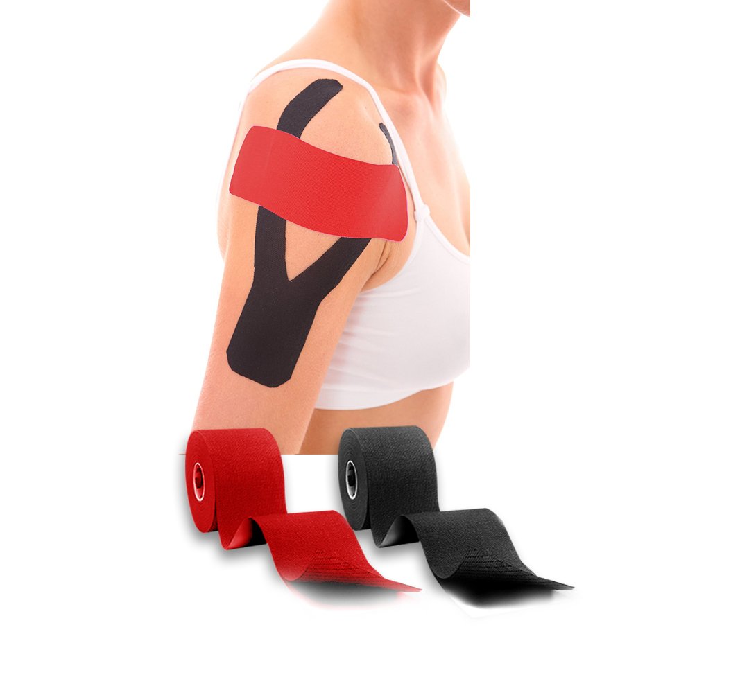 WODFitters Pro Kinesiology Tape for Athletes - Waterproof Sports Tape, Extra Durable Therapeutic Kinesio Tape for Pain Relief & Muscle Support - 2
