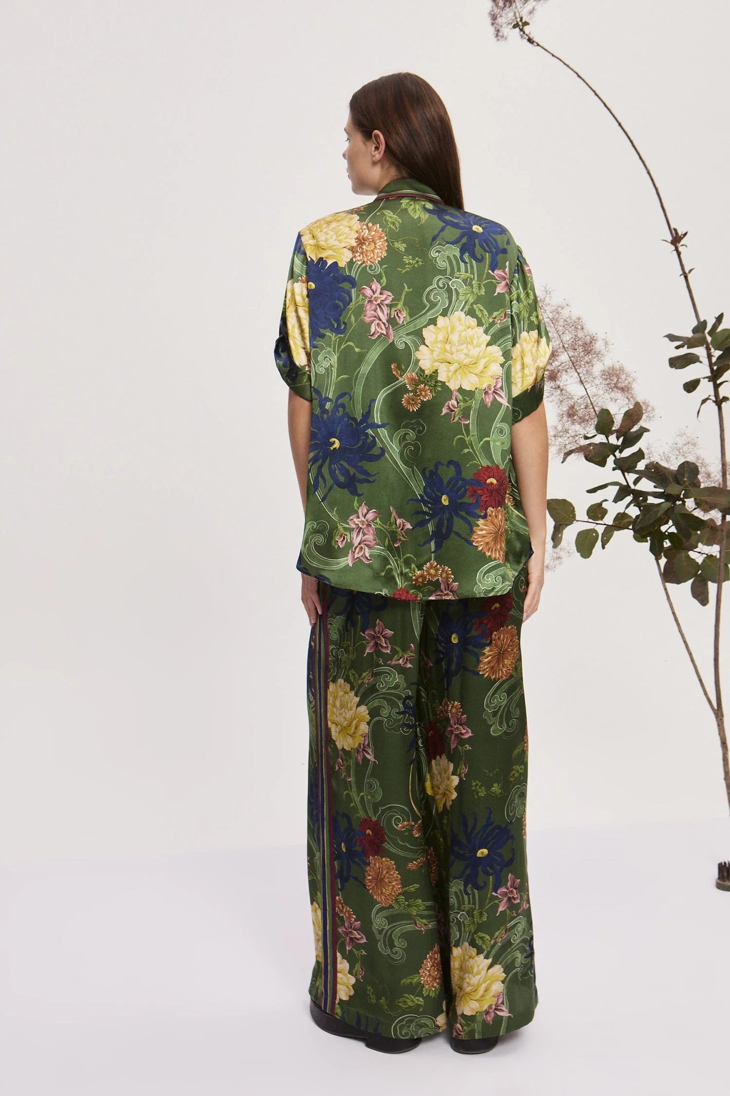 Avery Silk Pants for Women - Soft & Comfortable High-Waisted Palazzo Pants - Perfect for Office, Travel & Lounge Wear