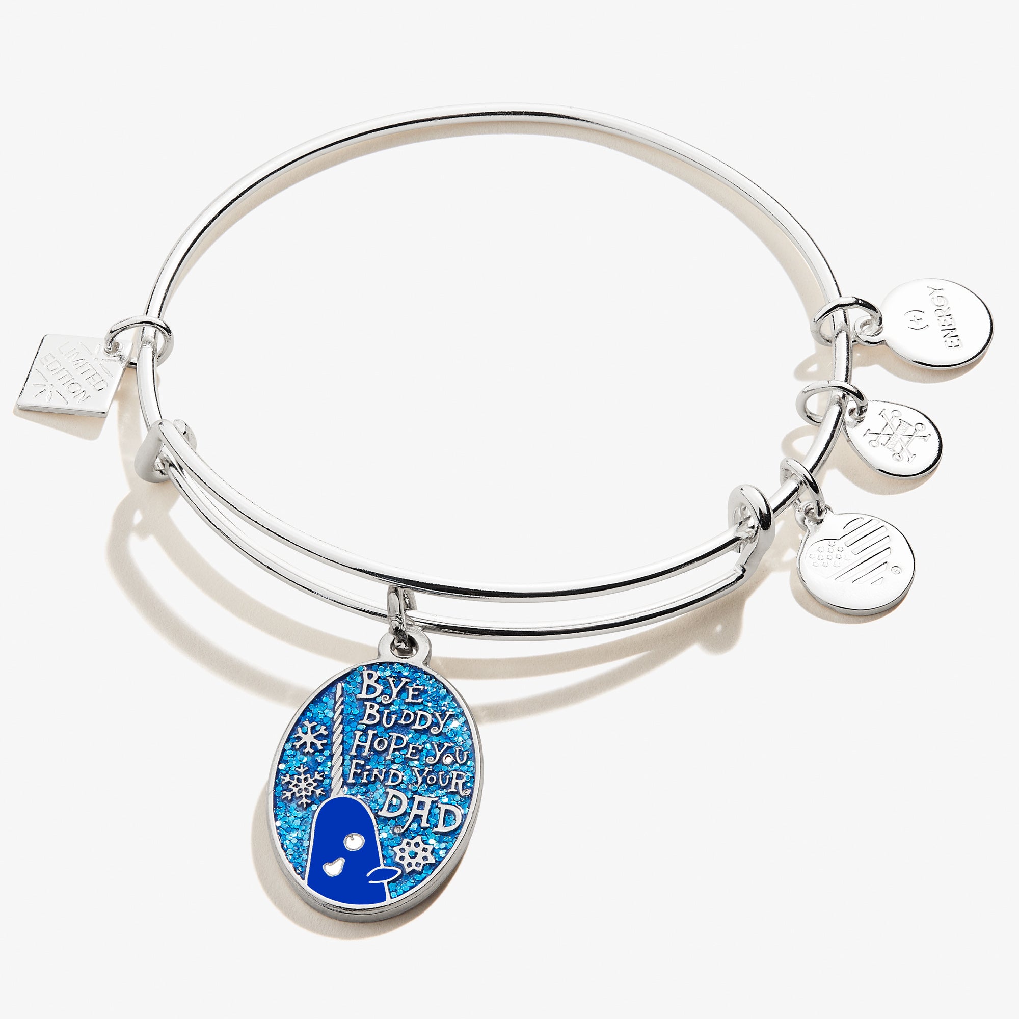 Elf™ 'Bye Buddy' Charm Bangle - Christmas Movie Inspired Jewelry for Holiday Gifts & Party Accessories | Perfect for Christmas Parties, Secret Santa & Festive Celebrations
