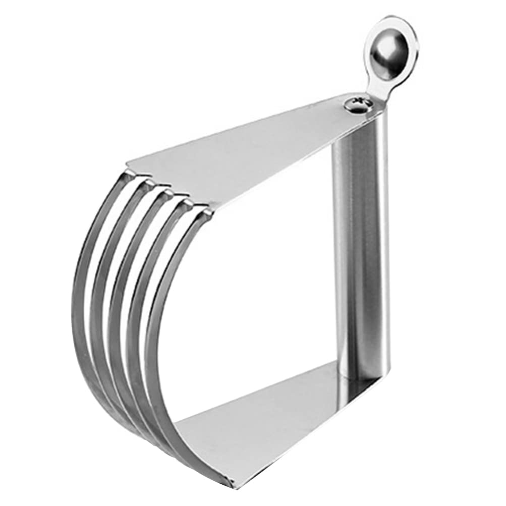 Stainless Steel Pastry Scraper & Dough Cutter - Heavy Duty Baking Tool for Bread, Pie & Cake Mixing - Perfect for Professional Bakers & Home Baking Enthusiasts (Great for Kneading Dough, Cutting Butter, and Mixing Flour)