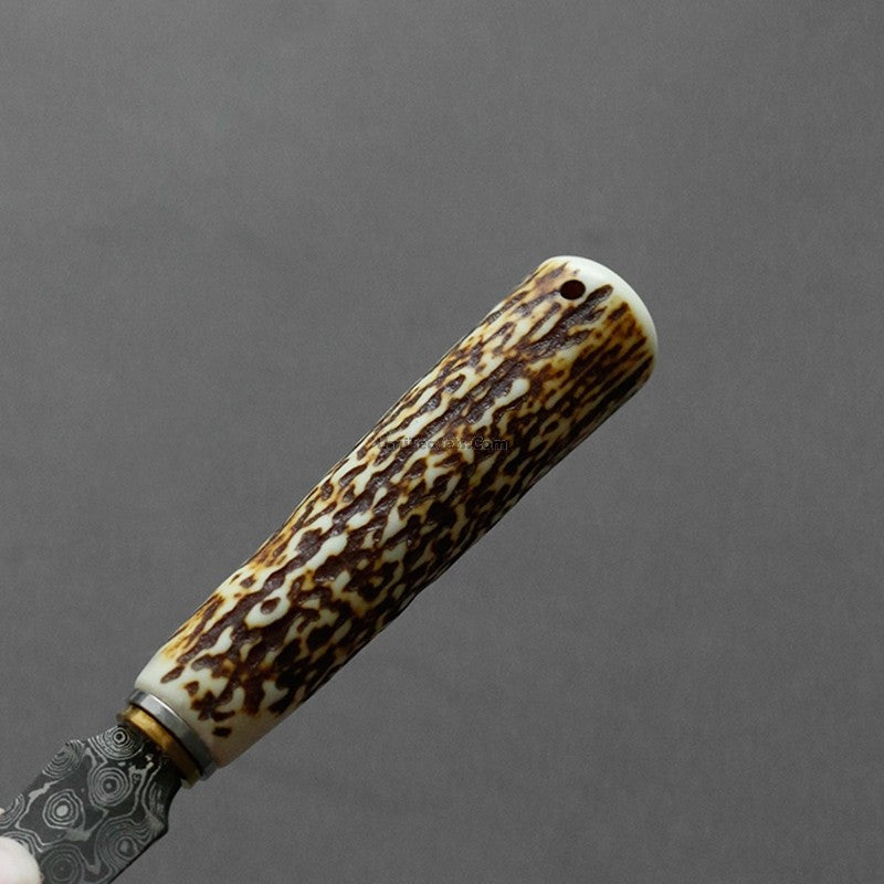 Handmade Antler-Shaped Tea Knife - Unique Tea Accessory for Loose Leaf Tea & Herbs - Perfect for Tea Enthusiasts & Gift Giving
