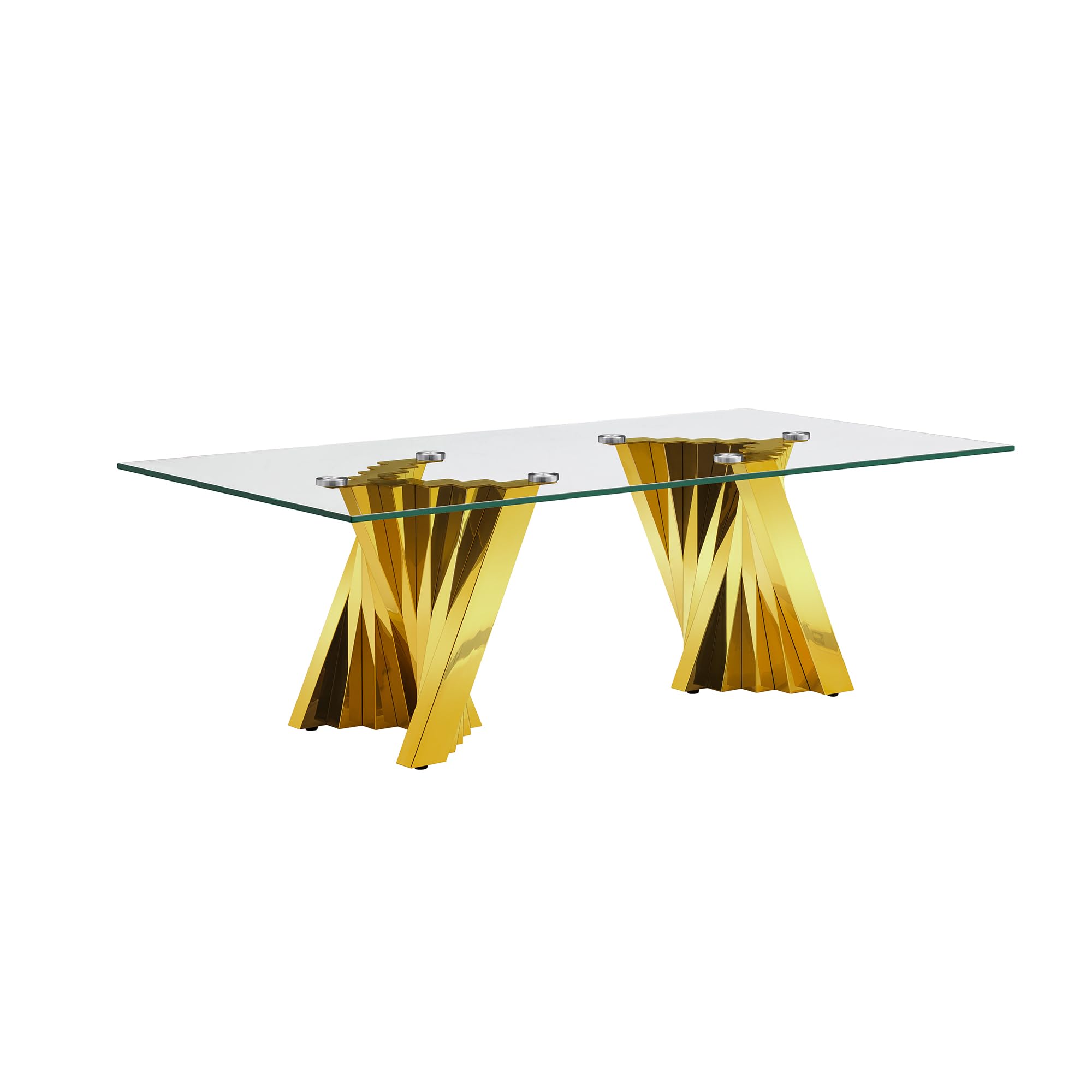 Modern Gold Glass Coffee Table 51