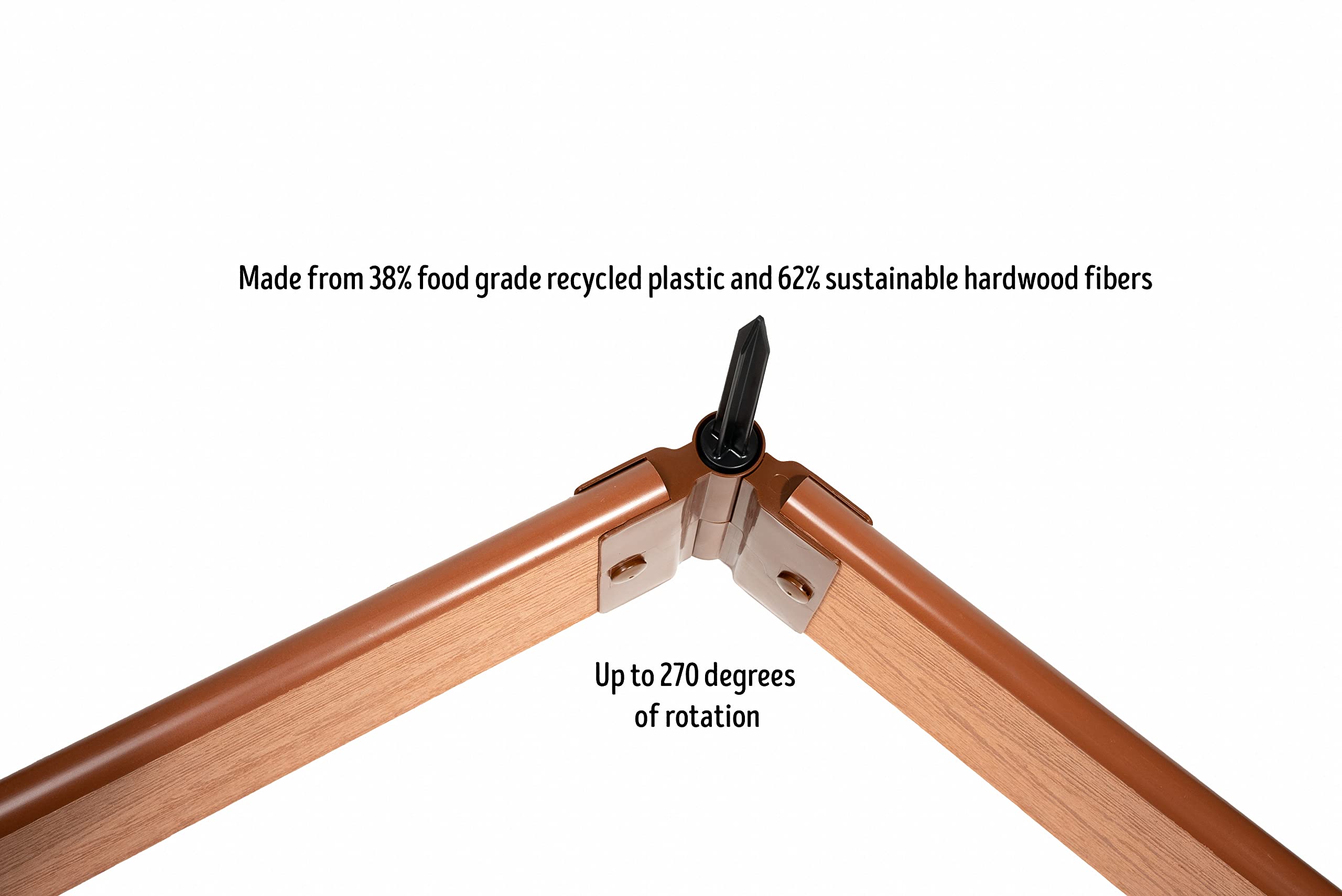Frame It All Tool-Free Classic Sienna Raised Garden Bed Kit 4' x 4' x 11