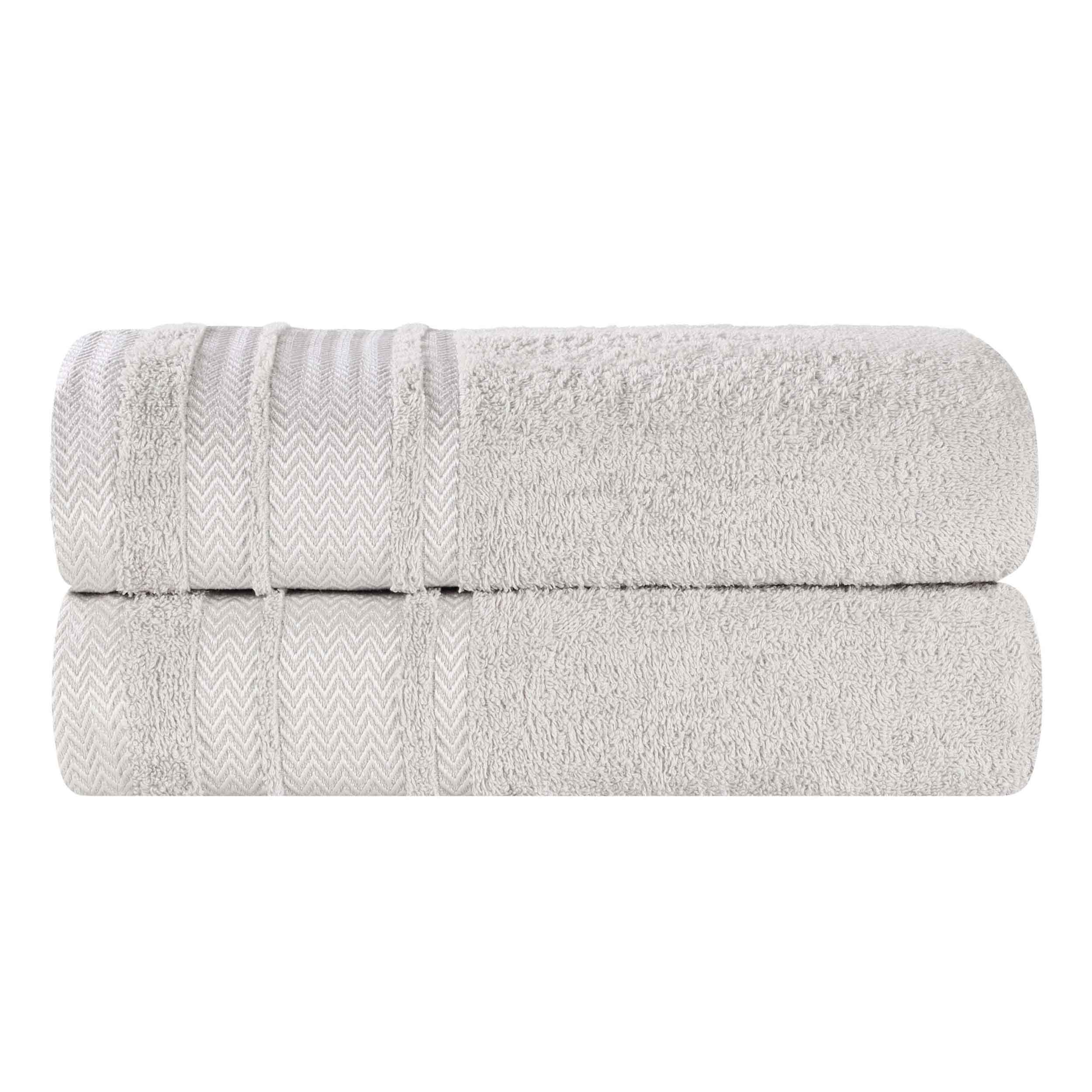 Premium 100% Cotton Soft Medium Weight Bath Towel Set of 2 - Ultra Absorbent Luxury Bath Sheets for Spa, Hotel & Home Use